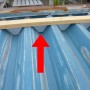 折板屋根、笠木面戸からの雨漏り　金沢東店
