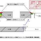 鉄骨ALC造の目地処理 練馬店