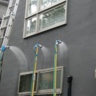 1階窓上からの雨漏り具象に対する 散水診断事例 調布店